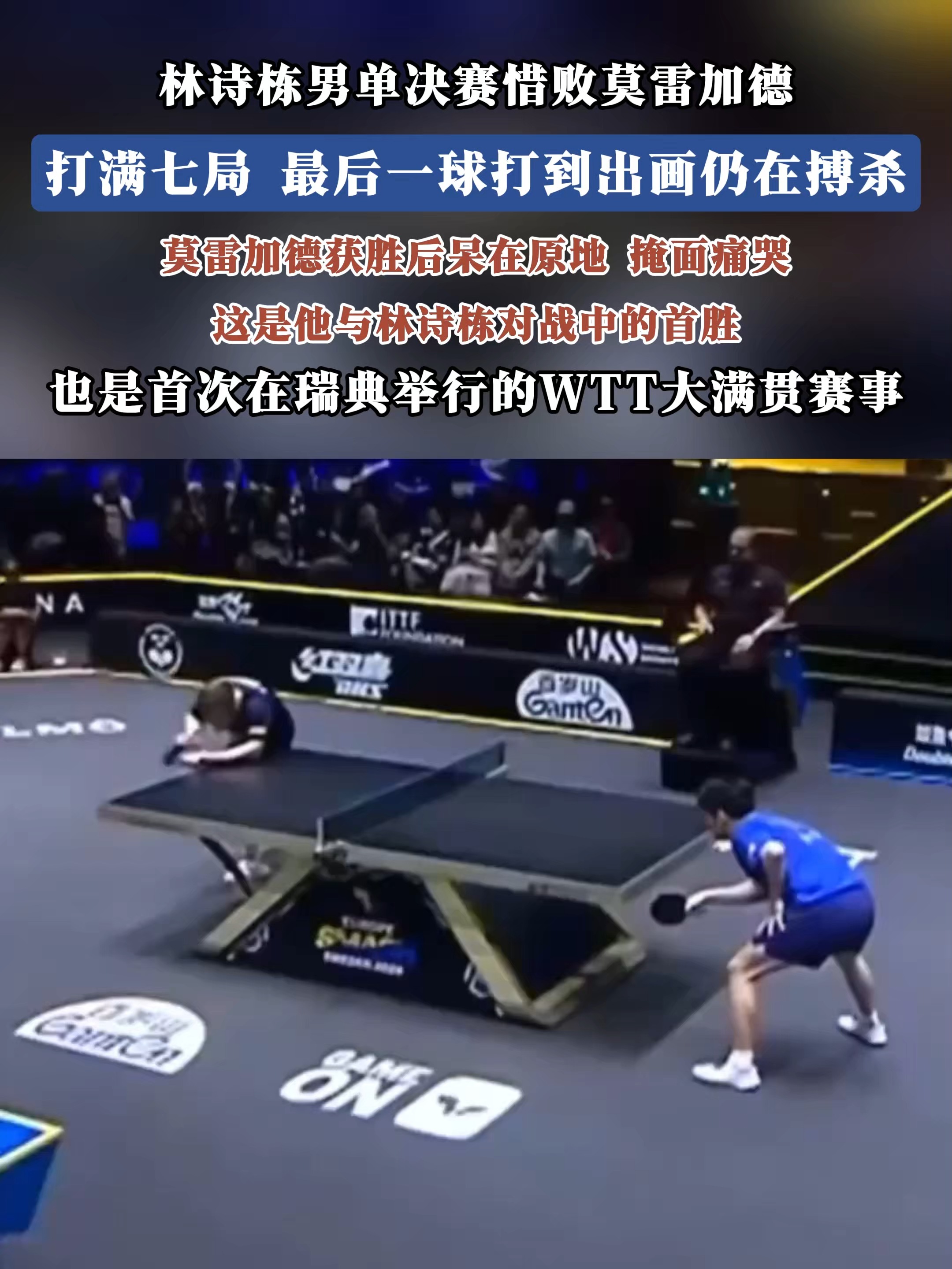 瑞典队险胜法国队,林高远带队取胜 瑞典队险胜法国队,林高远带队取胜